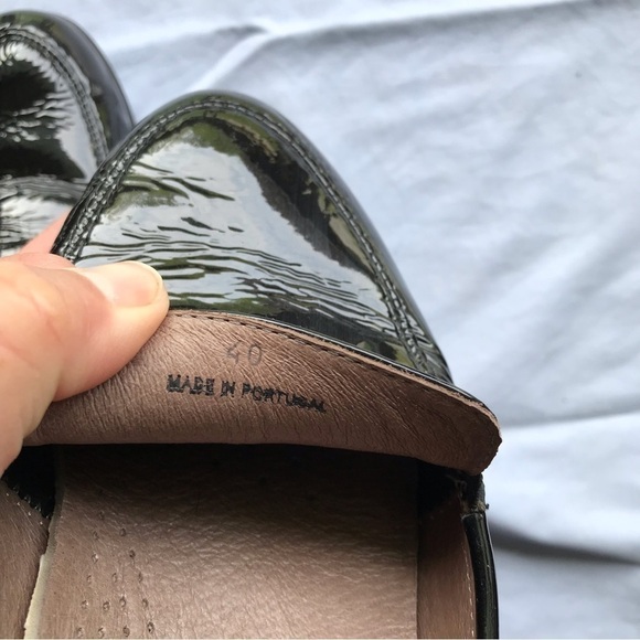 GRUNLAND patent leather loafers with small wedge heel - Picture 8 of 9